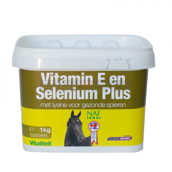 Halve cirkel gekruld stapel NAF Vitamin E & Selenium PLUS - DocHorse